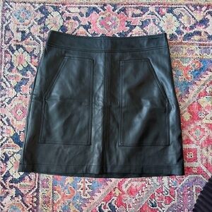 Loft Leather Skirt